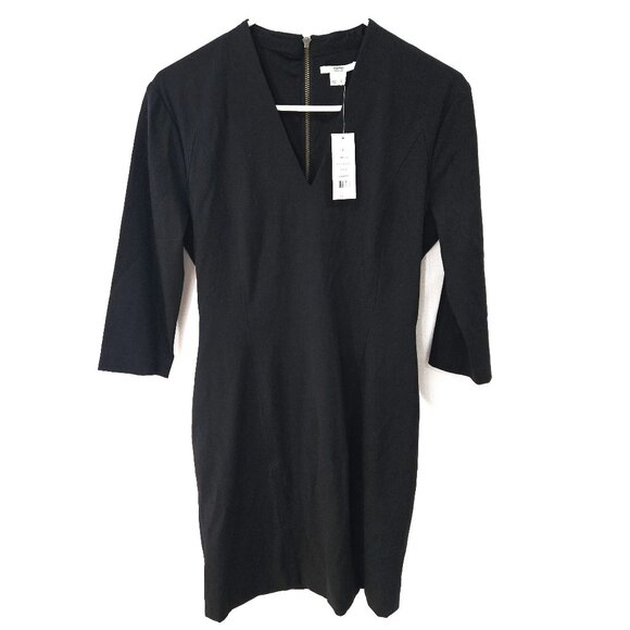 Helmut Lang Sz Large Womens Black Slim SLV DD Dress - Picture 1 of 8